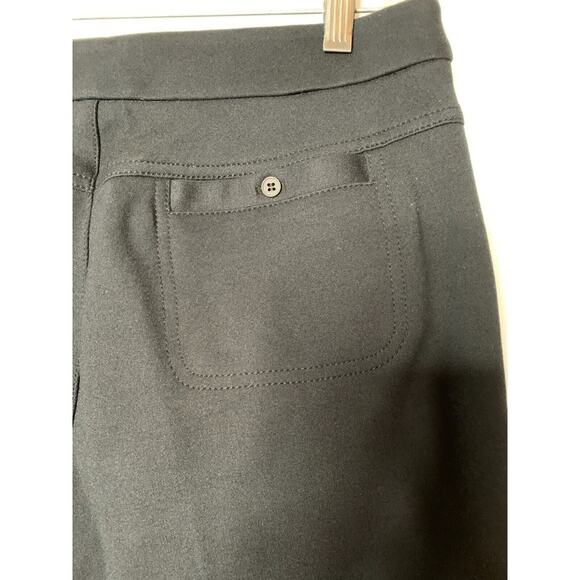 Soft Surroundings Slacks 10P Black High Rise Heavy Weight Stretch Pockets - Picture 6 of 11